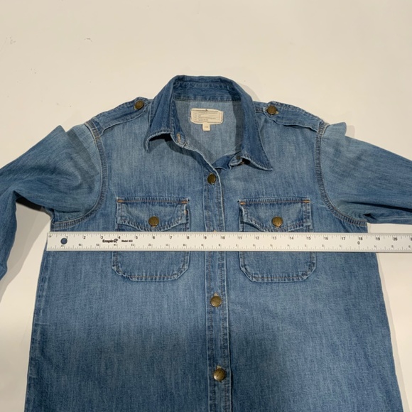 Current Elliot Sz 1 Denim Button Up Shirt - Picture 6 of 8